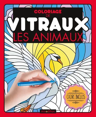 Les animaux : coloriage de vitraux