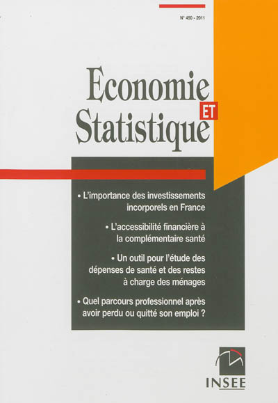 Economie et statistique, n° 450