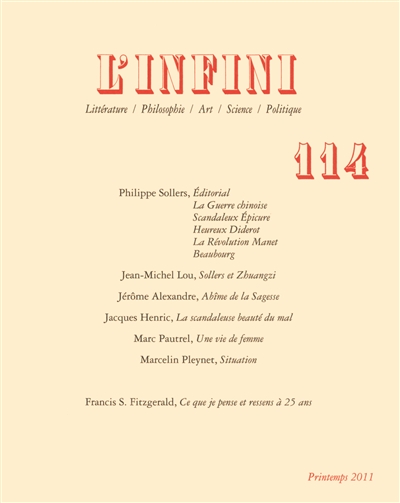 Infini (L'), n° 114