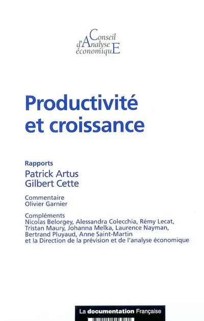 Productivité et croissance