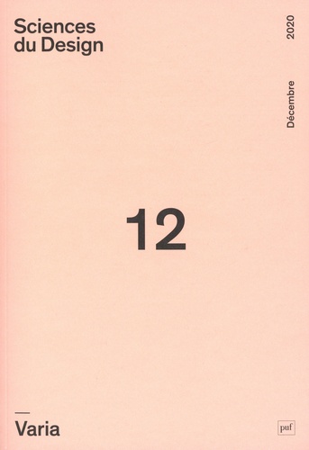 Sciences du design, n° 12....