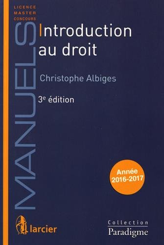 Introduction au droit : année 2016-2017