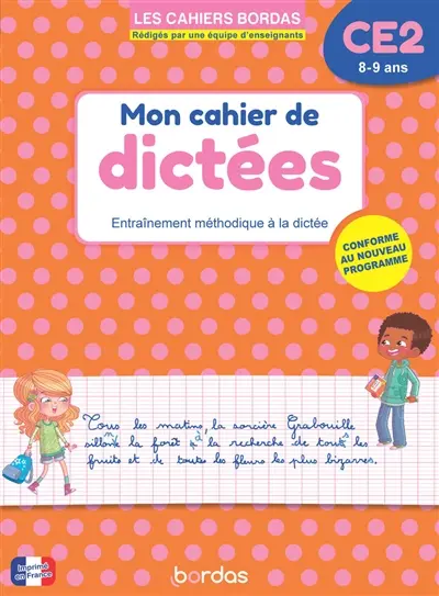 Mon cahier de dictées CE2