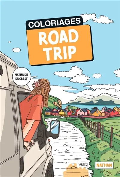 Carnet de voyage coloriages : road trip