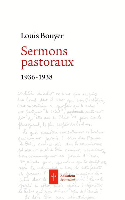 Sermons pastoraux : 1936-1938