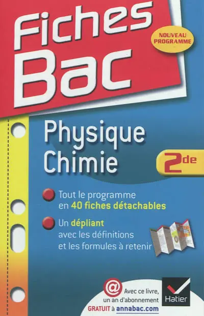 Physique chimie, seconde