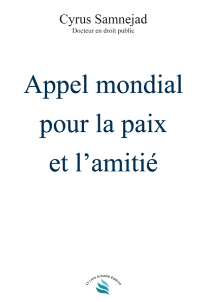 Appel mondial pour la paix...