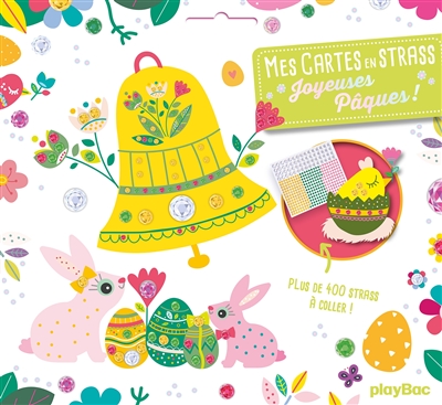 Mes cartes en strass : joyeuses Pâques !