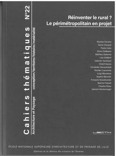 Cahiers thématiques, n° 22. Réinventer le rural ? : le périmétropolitain en projet