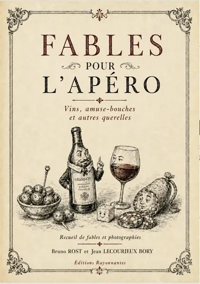 Fables pour l'apéro : vins, amuse-bouches et autres querelles : recueil de fables et photographies