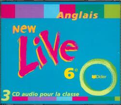 New live, anglais 6e LV1 : CD audio de la classe
