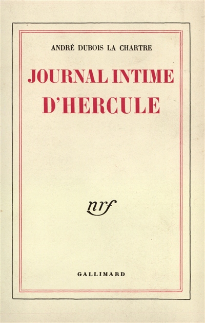 Journal intime d'Hercule