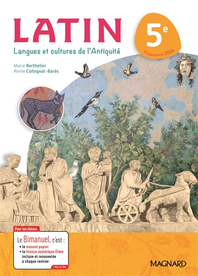 Latin, langues et cultures de l'Antiquité 5e : programme 2016