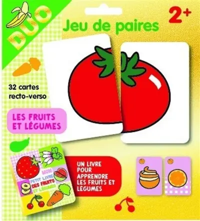 Les fruits et légumes : jeu de paires
