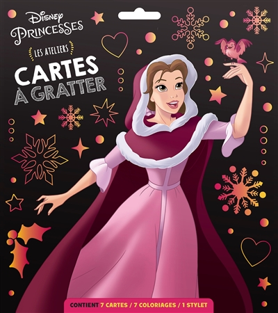Disney princesses : cartes à gratter : spécial Noël