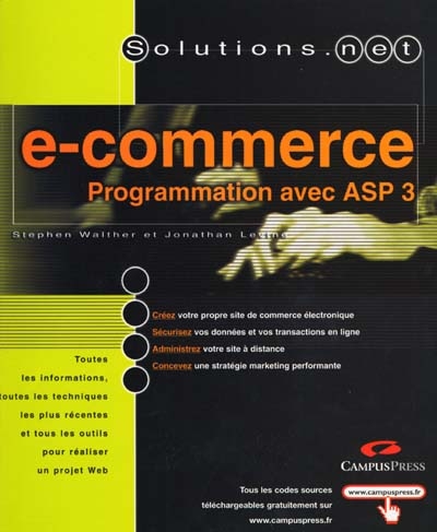 E-commerce, programmation avec ASP 3