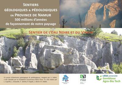 Sentiers géologiques & pédologiques en province de Namur : 500 millions d'années de façonnement de notre paysage. Sentier de l'Eau Noire et du Viroin