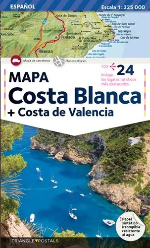 Costa Blanca, Costa de Valencia : mapa