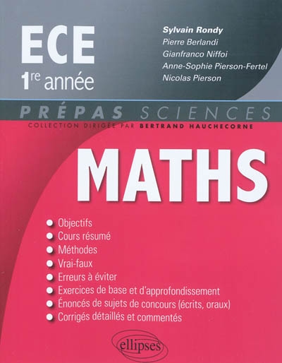 Mathématiques ECE-1re année