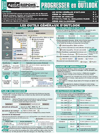 Progresser en Outlook : version française