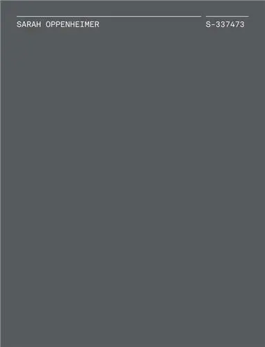 Sarah Oppenheimer : S-337473