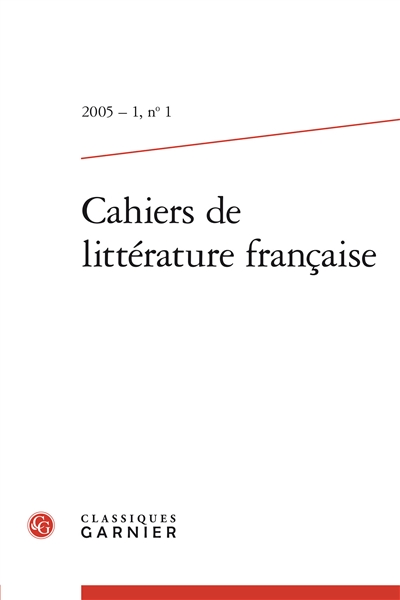 Cahiers de littérature...