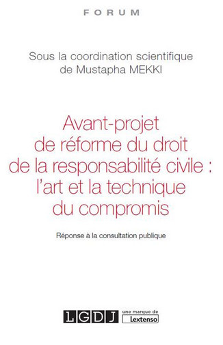 Avant-projet de réforme du droit de la responsabilité civile : l'art et la technique du compromis : réponse à la consultation publique