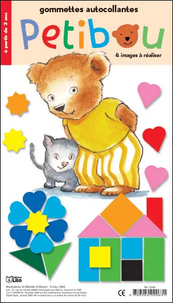 Petibou : gommettes autocollantes : 4 images à réaliser