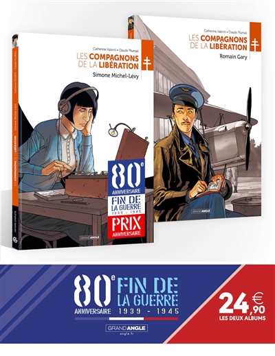 Les compagnons de la Libération : pack 80e anniversaire fin de la guerre 1939-1945 : Simone Michel-Lévy, Romain Gary