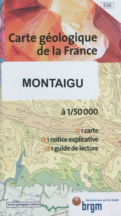 Montaigu : carte géologique de la France