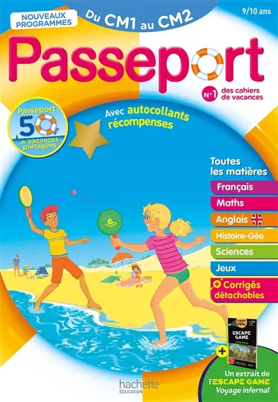 Passeport du CM1 au CM2, 9-10 ans : nouveaux programmes