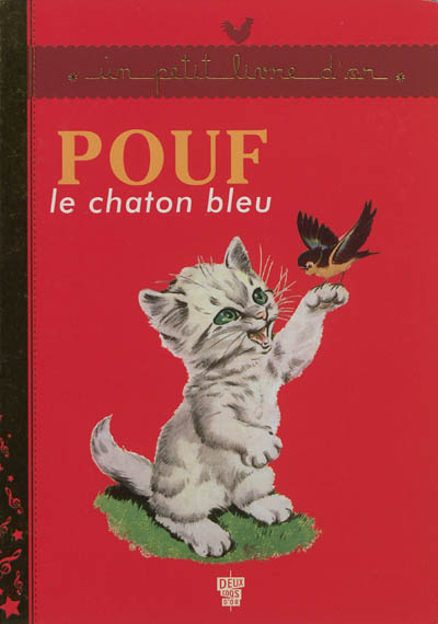 un petit livre d'or, pouf le chaton bleu