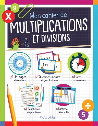 Mon cahier de multiplications et divisions