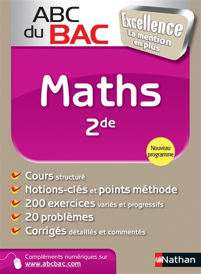 Maths 2de : nouveau programme