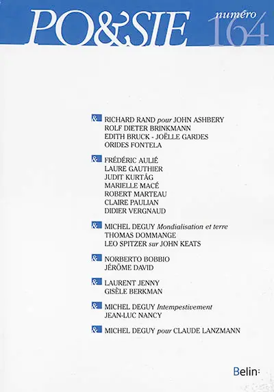 Poésie, n° 164