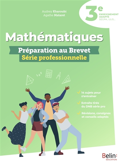 mathématiques : préparation au brevet, série professionnelle : 3e enseignement adapté, segpa, ulis...