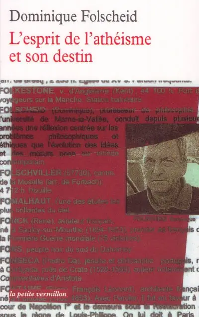 L'esprit de l'athéisme et son destin