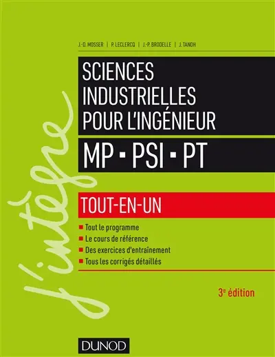 Sciences industrielles pour l'ingénieur : MP, PSI, PT : tout-en-un