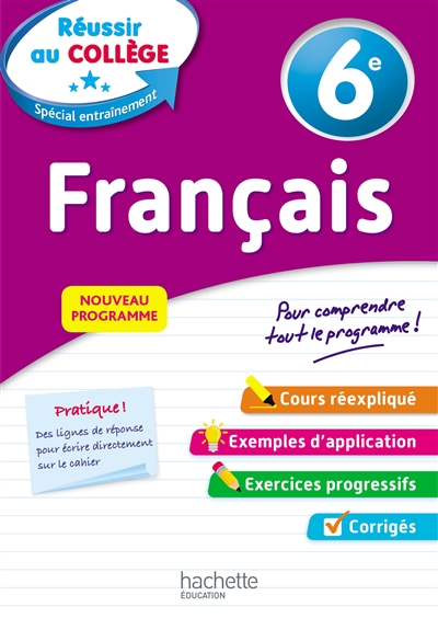 Français 6e : nouveau programme