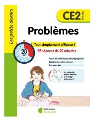 Problèmes CE2, 8-9 ans : 22 séances de 20 minutes