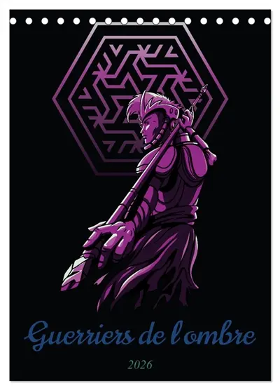 Guerriers de l'ombre (Calendrier de bureau 2026 DIN A5 horizontal), CALVENDO calendrier mensuel : 12 guerriers mystiques et sombres, des chevaliers et des créatures obscures se lancent dans la bataille : C'est toi qui décides de la guerre ou de la paix !