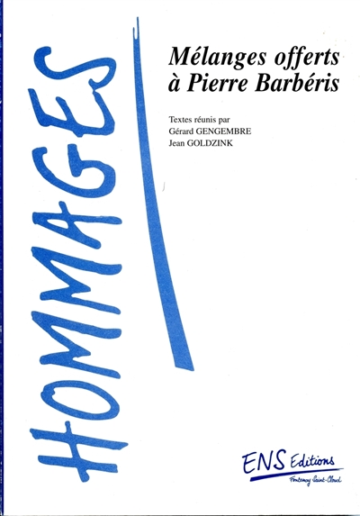 Mélanges offerts à Pierre Barbéris