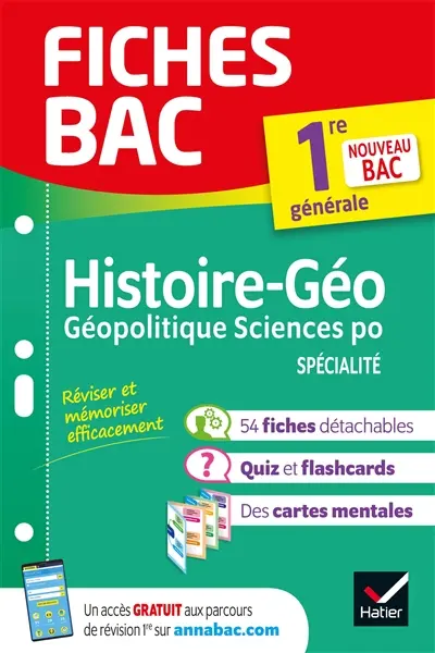 Histoire géographie, géopolitique sciences po spécialité, 1re générale : nouveau bac