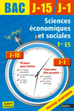 Sciences économiques et sociales terminale ES : nouveau programme