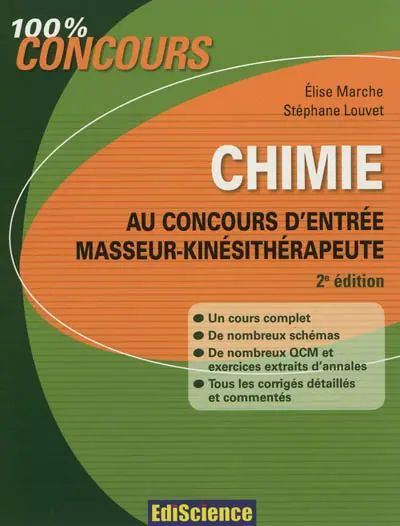 Chimie au concours d'entrée masseur-kinésithérapeute