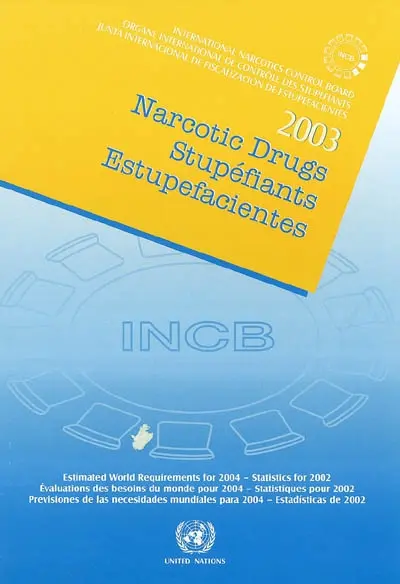 Stupéfiants : évaluations des besoins du monde pour 2004, statistiques pour 2002. Narcotic drugs : estimated world requirements for 2004, statistics for 2002. Estupefacientes : previsiones de las necesidades mundiales para 2004, estadisticas de 2002
