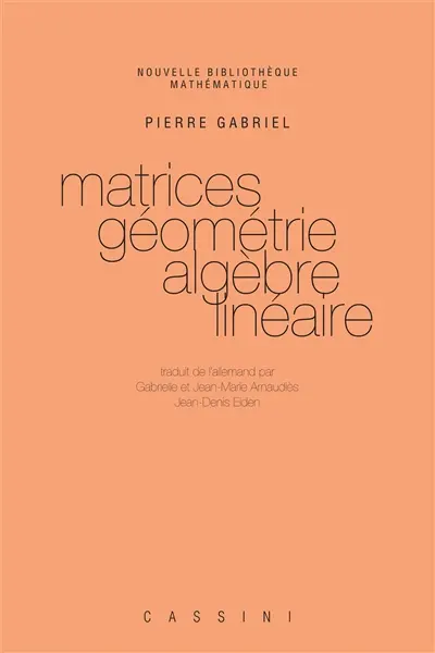 Matrices, géométrie, algèbre linéaire
