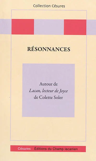 Résonnances : autour de Lacan, lecteur de Joyce