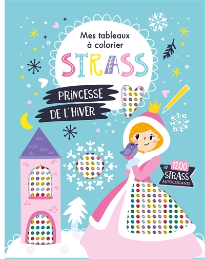 princesse de l'hiver : 1.200 strass autocollants