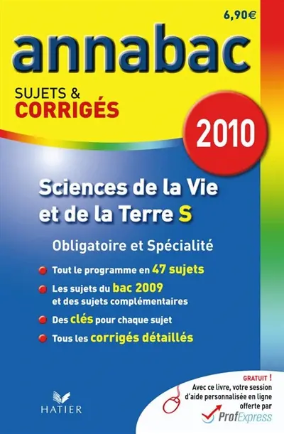 Sciences de la vie et de la Terre S, obligatoire et spécialité